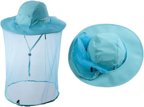 Sombrero de red para la cabeza, apicultor de apicultura, velo, sombrero de malla de caza, gorra de malla, capó, atrapador, disfraz de Halloween