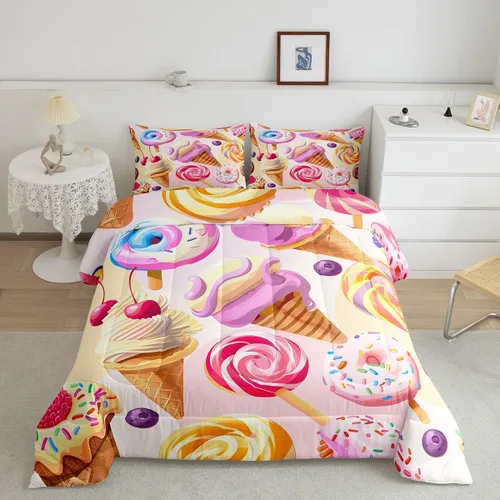 Miniatura 14 de Erosebridal Juego de edredón de hojas bohemias, juego de edredón de hojas exóticas para adultos, juego de ropa de cama rústica tamaño individual