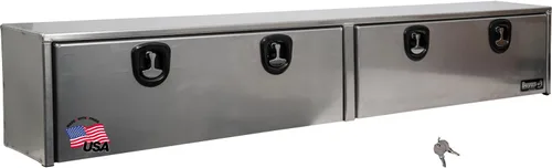 Miniatura 9 de Buyers Products 1751651 - Caja de camión de aluminio plateado con tapa superior, 72 x 13 x 16 pulgadas, Fabricada en EE. UU., Grado profesional