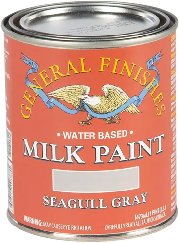 Miniatura 35 de General Finishes Pintura de leche a base de agua, 1 cuarto de galón, lino