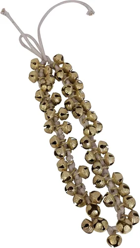 Miniatura 4 de Kathak Ghungroo - Par de 16 campanas grandes atadas con cordón de algodón para tobillera, instrumento musical de la India, accesorios de baile 50-50