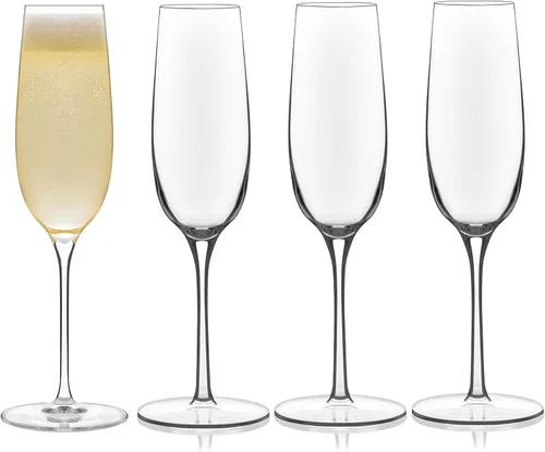 Miniatura 9 de Libbey copa de 8.5 oz. Copa de champagne sin pie, juego de 12 unidades, Claro, Transparente Flauta sin tallo 12