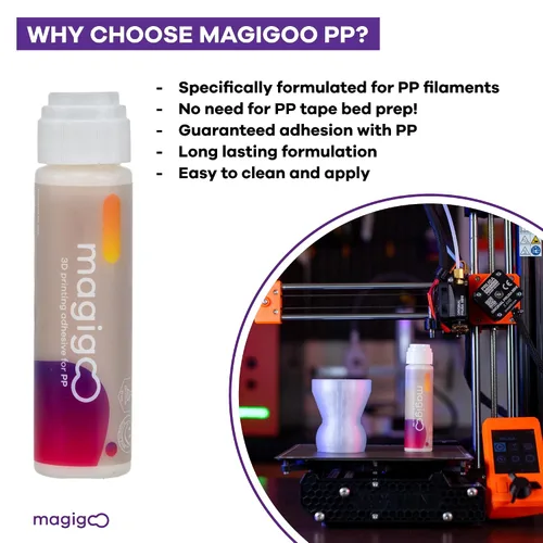 Miniatura 6 de MPP2018 - Pegamento adhesivo para impresora 3D para filamento de polipropileno, larga duración y reduce la deformación en placas flexibles, vidrio