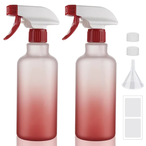 Miniatura 7 de Botella pulverizadora de plástico de 16.9 onzas, botellas vacías de pulverización, contenedor recargable, rociador de gatillo para soluciones