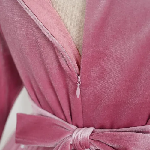 Miniatura 147 de IDOPIP Vestido tutú de terciopelo para niñas pequeñas, vestido de manga larga para princesa, Navidad, cumpleaños, fiesta, boda, vestidos de otoño e
