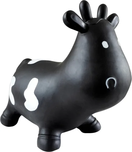 Miniatura 3 de AppleRound Caballo, vaca o unicornio inflable para montar y saltar – Saltador espacial para niños con bomba de mano – Juguete saltarín para jugar