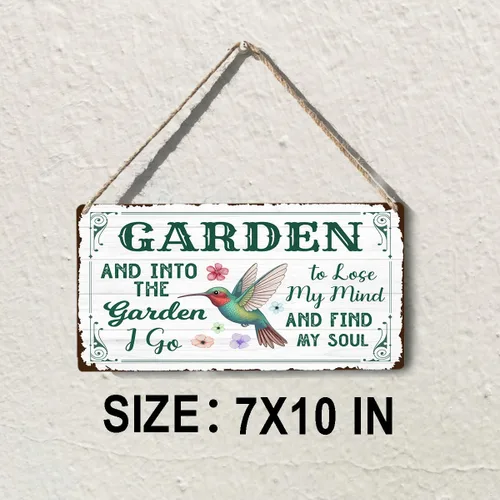 Miniatura 7 de Letrero de pared de jardín vintage para exteriores, regalos de jardinería para mujeres, jardineras, granja, patio, casa de campo, invernadero