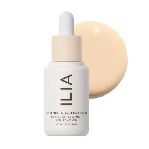Miniatura 14 de ILIA - Tinte de piel Super Serum SPF 40 Sin comedogénesis, vegano, ligero para ayudar contra la luz azul, + contaminación mientras hidrata, Balos
