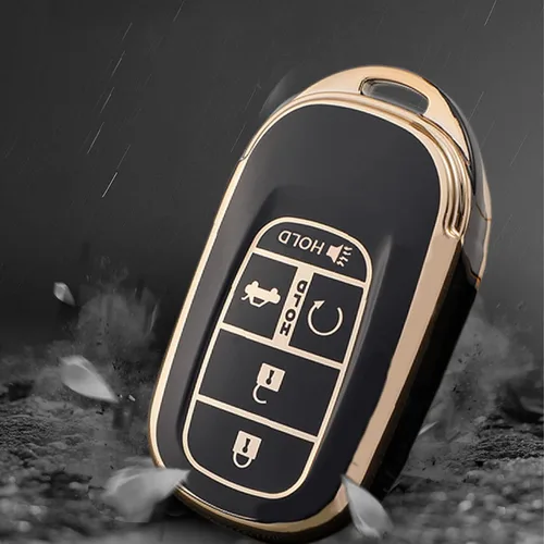 Miniatura 4 de Funda para llavero de coche para Honda 2022 2023 2024 2025 Civic CR-V XR-V con pulsera brillante con cuentas de silicona y llavero de diamante
