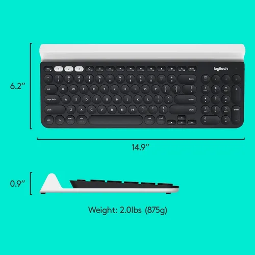 Miniatura 7 de Logitech K780 Teclado Inalámbrico Multidispositivo para Computadora, Teléfono y Tableta – Compatible con Control de Varios Ordenadores FLOW
