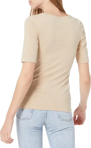 Miniatura 2 de Tienda Essentials - Camiseta de manga corta y cuello cuadrado para mujer