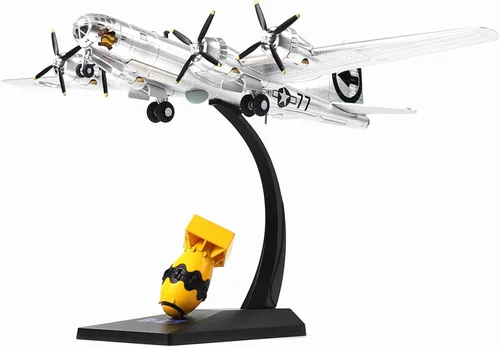 Miniatura 10 de NUOTIE Escala 1/72 B-17 Fortress Bomber (pintura verde) Pre-construcción de avión de guerra vintage de la Segunda Guerra Mundial avión de guerra