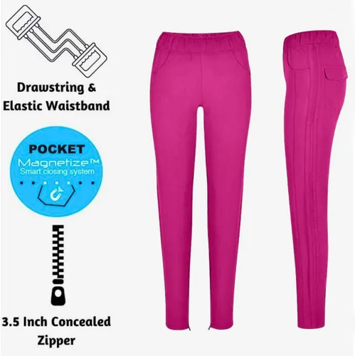 Miniatura 6 de Conjunto de 7 bolsillos Tali & Maya de enfermería para mujer, conjunto de uniforme médico diario para mujer, 3 bolsillos, parte superior, 4