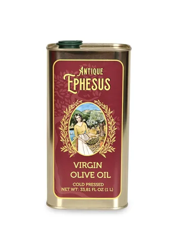 Aceite de oliva virgen prensado en frío 1 L - 33.81 Onza líquida, Éfeso antiguo, región mediterránea de Ayvalik Turquía