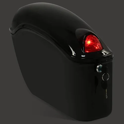 Miniatura 8 de ECOTRIC - Alforjas rígidas extendidas de 5 pulgadas para maletero, compatibles con todos los modelos Harley Davidson Road King Glide Softail Touring