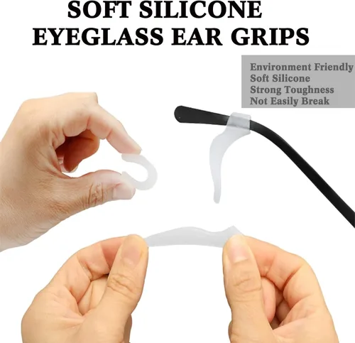 Miniatura 3 de YMCCOOL 20 pares de sujetadores antideslizantes para gafas con 3 correas ajustables para gafas, retenedor de gafas de cuerda deportiva
