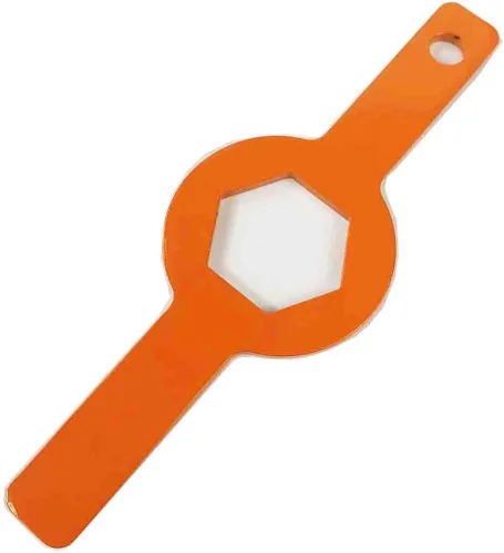 Miniatura 3 de Llave inglesa de tuerca de tina, llave inglesa GE para arandela (1-11/16 pulgadas solo arandela GE) con recubrimiento en polvo acabado en naranja