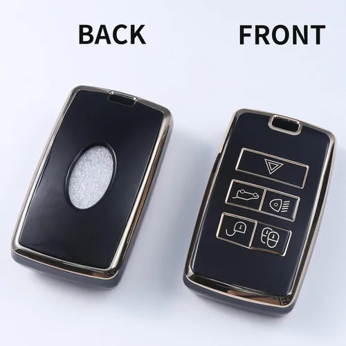 Miniatura 3 de Funda para llavero Land Rover/Jaguar, compatible con Evoque Velar Sport Discovery Freelander2 LR4 Land Rover Sport y Jaguar XF XJ XE F-PACE F-TYPE