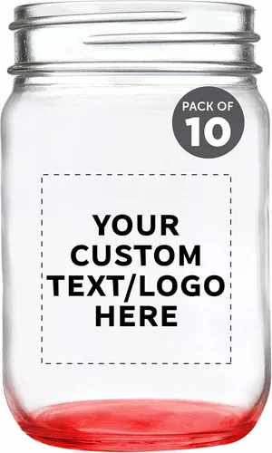Miniatura 16 de DISCOUNT PROMOS Tarros de vidrio decorativos personalizados de 12 onzas, juego de 50 unidades, tarros de vidrio para avena durante la noche, dulces