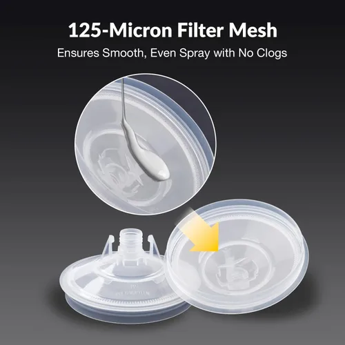 Miniatura 5 de YUZES Tazas desechables para pistola de pintura de 20 onzas líquidas (600ML), 40 tapas y forros desechables para tazas de pintura, 2 tazas duras