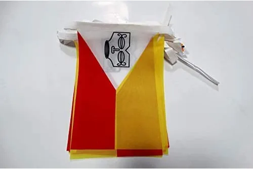 Miniatura 138 de AZ FLAG Señal marítima internacional 42.7 ft BUNTING Flag 40 banderas 9'' x 6'' - Banderas de cuerda del alfabeto náutico 5.9 x 8.3 in