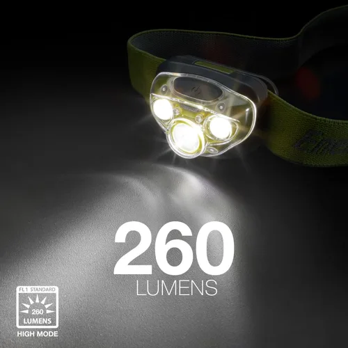Miniatura 4 de Energizer PRO-260 - Linterna frontal LED, IPX4 resistente al agua, luz de cabeza de alto rendimiento para exteriores, campamento, correr, tormenta