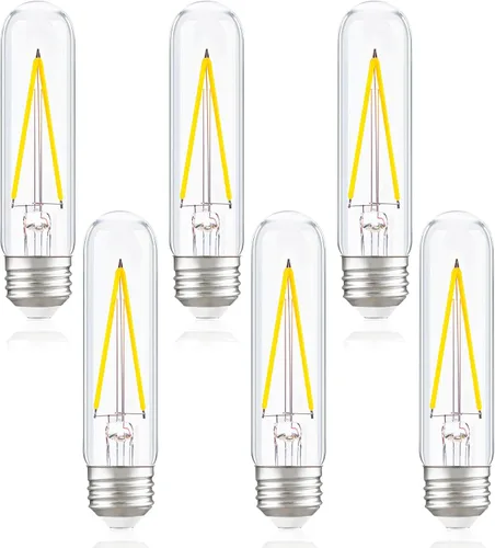 Miniatura 13 de Bombilla LED regulable E26 T30 T10 bombilla de tubo largo de 4W (equivalente a 40W), bombillas tubulares tipo T para vitrina, piano, candelabro