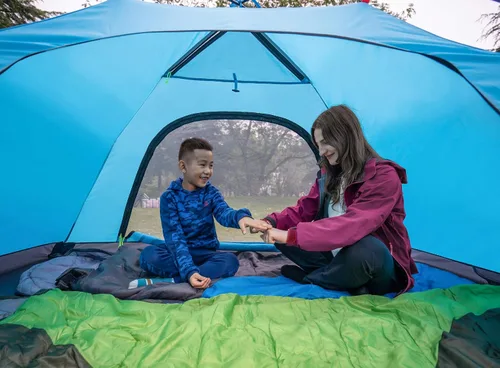 Miniatura 3 de KAZOO Tienda de campaña para 2/4 personas al aire libre impermeable para la familia, tiendas grandes para 2/4 personas, fácil instalación, tienda
