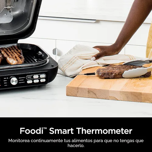 Miniatura 6 de Ninja IG651 Foodi Smart XL Pro 7 en 1 Combo de parrilla/plancha para interiores, uso abierto o cerrado, freír al aire, deshidratar y más, rejilla
