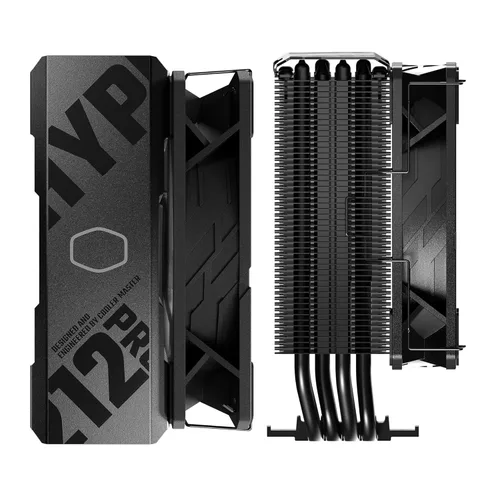 Miniatura 15 de Cooler Master Enfriador de aire de CPU Hyper 212 RGB Black Edition, ventilador SF120R RGB, 4 tubos de calor CD 2.0, negro metálico anodizado, aletas