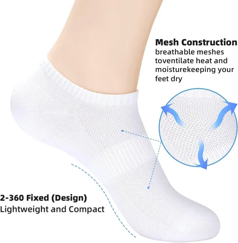 Miniatura 2 de ATBITER Ankle Socks Women's Thin Athletic Running No Show Low Cut Socks 5-Pairs