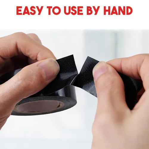Miniatura 4 de Mini Cinta Adhesiva para Conductos, 1" x 10 yardas Tamaño de Viaje Cinta Adhesiva para Conductos Paquete de 2, Rollo Pequeño, Impermeable, Kit