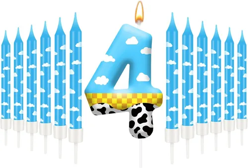 Miniatura 25 de 13 piezas de velas temáticas de coches de carreras para cumpleaños en negro y blanco con número de carrera 1 a cuadros, velas para tarta de coche