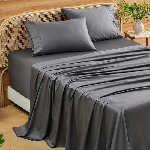 Miniatura 29 de Bedlifes Sábanas de algodón egipcio de 1000 hilos, tamaño Queen, 4 piezas con bolsillo profundo de 16 pulgadas, ropa de cama ultrasuave refrescante