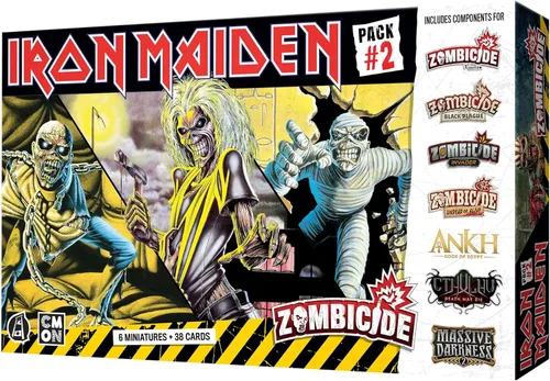 Miniatura 2 de Zombicide Iron Maiden - Paquete de personajes #2 - Miniaturas de Eddie y mejoras de juego. Juego de mesa de estrategia cooperativa, a partir de 14