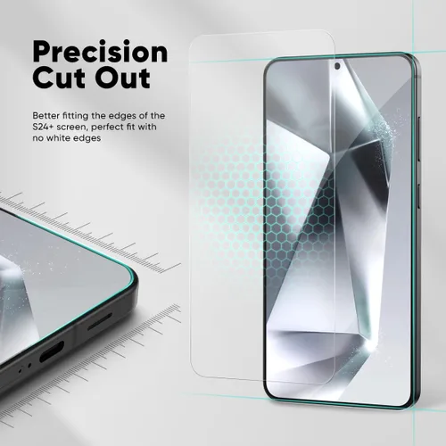 Miniatura 3 de FLOLAB NanoArmour ONETIME - Protector de pantalla de vidrio templado para Samsung Galaxy S25+ Plus / S24+ Plus, 2 unidades, compatible