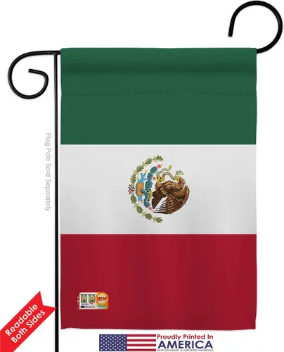 Miniatura 4 de Nacionalidad México Garden House Banderas Set Regional Nación Internacional Mundo País Particular Área Pequeña Decorativa Patio Banner Doble Cara