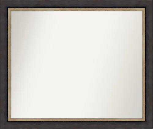 Miniatura 173 de Amanti Art Espejo personalizado, espejo de baño negro Astor, espejo de pared o espejo de tocador de baño sobre el fregadero (25 x 25 pulgadas)