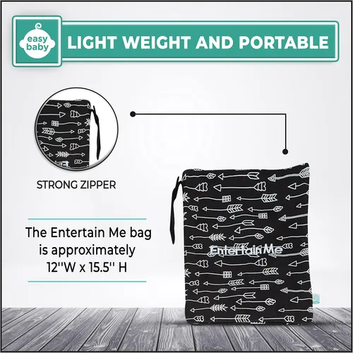 Miniatura 4 de Easy Baby - Pañal, biberón y suministros - Bolsas organizadoras y cambiador - Cambio, alimenta, viste y límpiame (paquete de 8 Brooklyn)