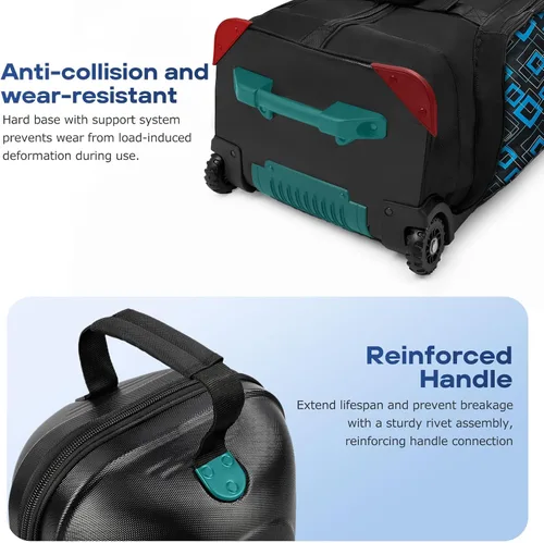Miniatura 4 de Golf Travel Bags for Airlines with Reinforced Wheels, Hard Case Top and 1680D Heavy Duty Oxford Protect Golf Clubs, Lightweight and Easy to Use