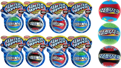 JA-RU Water Hopper Ball Toy Pack Bouncing Water Skip Ball. Water Balls for Pool and for Beach Game. Squishy Skipper Water Bouncy Balls for Kids and