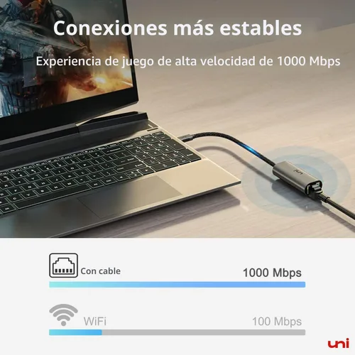 Miniatura 2 de uni - Adaptador USB C a Ethernet Gris