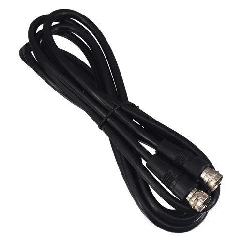 Miniatura 7 de Cable coaxial de TV negro a prueba de intemperie F macho a macho con cable coaxial RG58/U 128 trenzado de alambre El conector moldeado coaxial TV