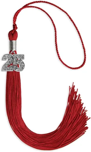Miniatura 129 de Endea Graduation Borla de un solo color con dije de plata brillante (oro antiguo, 2022)