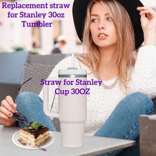 Miniatura 3 de Pajita para vaso Stanley Cup 30OZ Pajita de repuesto para vaso Stanley de 30oz Pajitas reutilizables para vaso Stanley de 30 OZ Pack de 6
