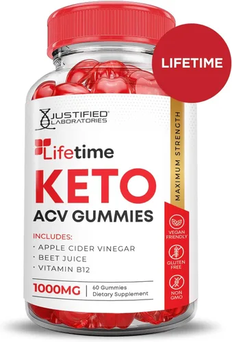 Miniatura 4 de Paquete de 2 gomitas Keto ACV de fórmula avanzada de 1000 mg de por vida, gomitas Keto de por vida, vinagre de sidra de manzana formulado con jugo
