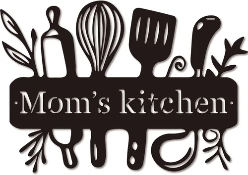 Miniatura 9 de Letrero de metal personalizado con nombre personalizado para cocinero de restaurante, letreros de monograma para cocina casera, regalo