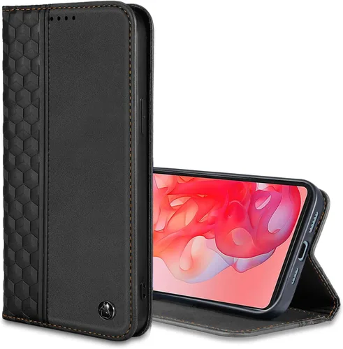 Funda tipo cartera para Motorola Moto G Stylus 5G 2024 de 6.7 pulgadas, piel sintética, con ranuras para tarjetero, funda magnética fuerte, color