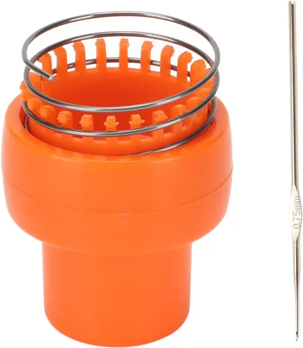 Herramienta de tejer con ganchillo, tejido de ganchillo, tejer de alambre naranja, tejer, tejer, ganchillo, alambre de ganchillo, con aguja, para