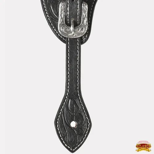 Miniatura 3 de HILASON Correas de espolón estilo occidental para hombres y mujeres para montar a caballo, carreras de barriles, espectáculos y rodeo
